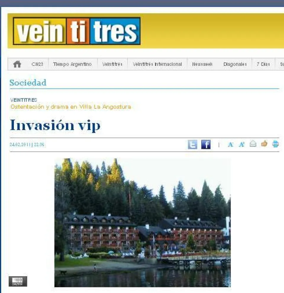 Polémica nota periodística sobre Villa La Angostura