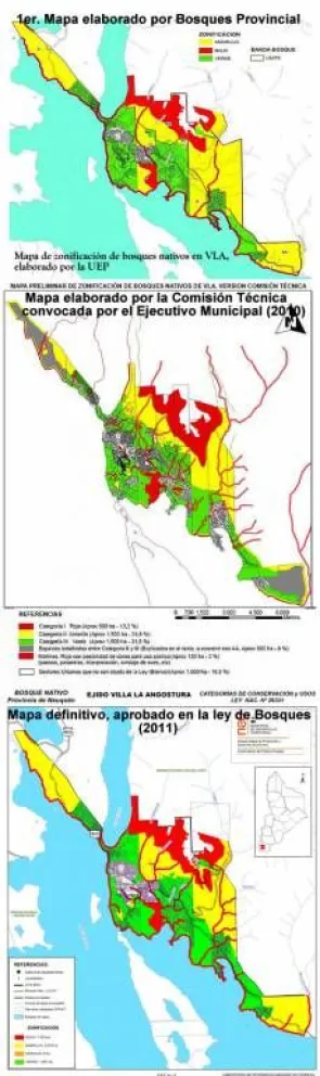 Criterios y pasos en la elaboración del mapa de Bosque Nativo de La Angostura