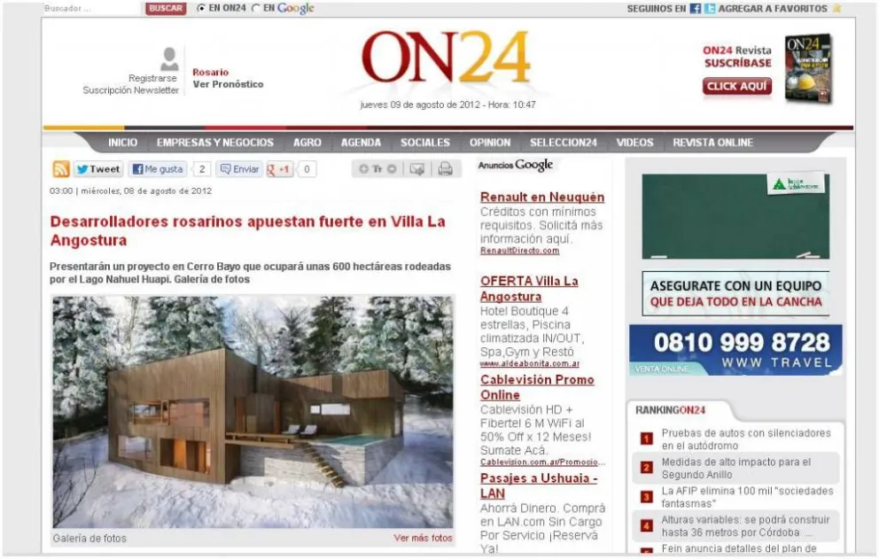 Cerro Bayo y Eidico promocionan el megaproyecto en Rosario