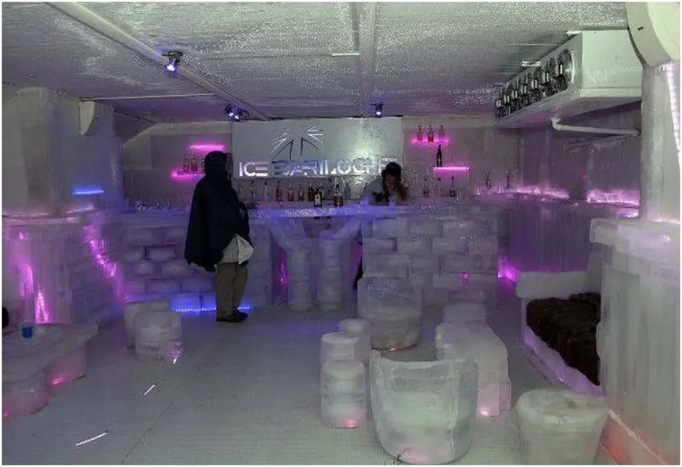 Bariloche ya tiene un bar de hielo