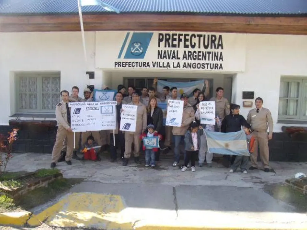 La protesta de Prefectura también en Bariloche y Villa La Angostura