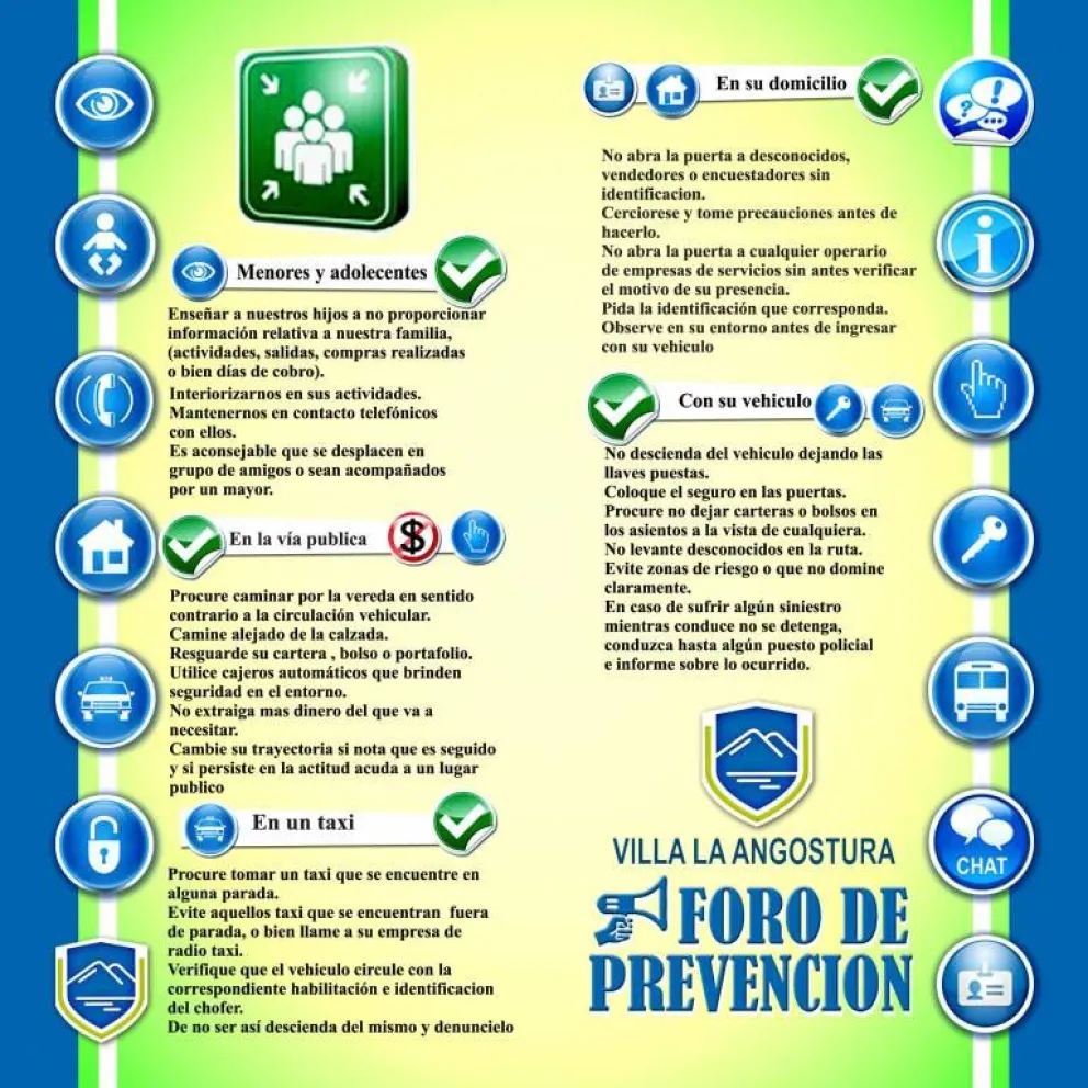 Difunden folleto de seguridad ciudadana
