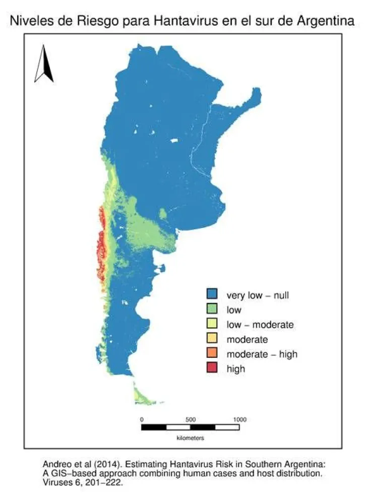 Un mapa satelital ayudará a la prevención del hantavirus