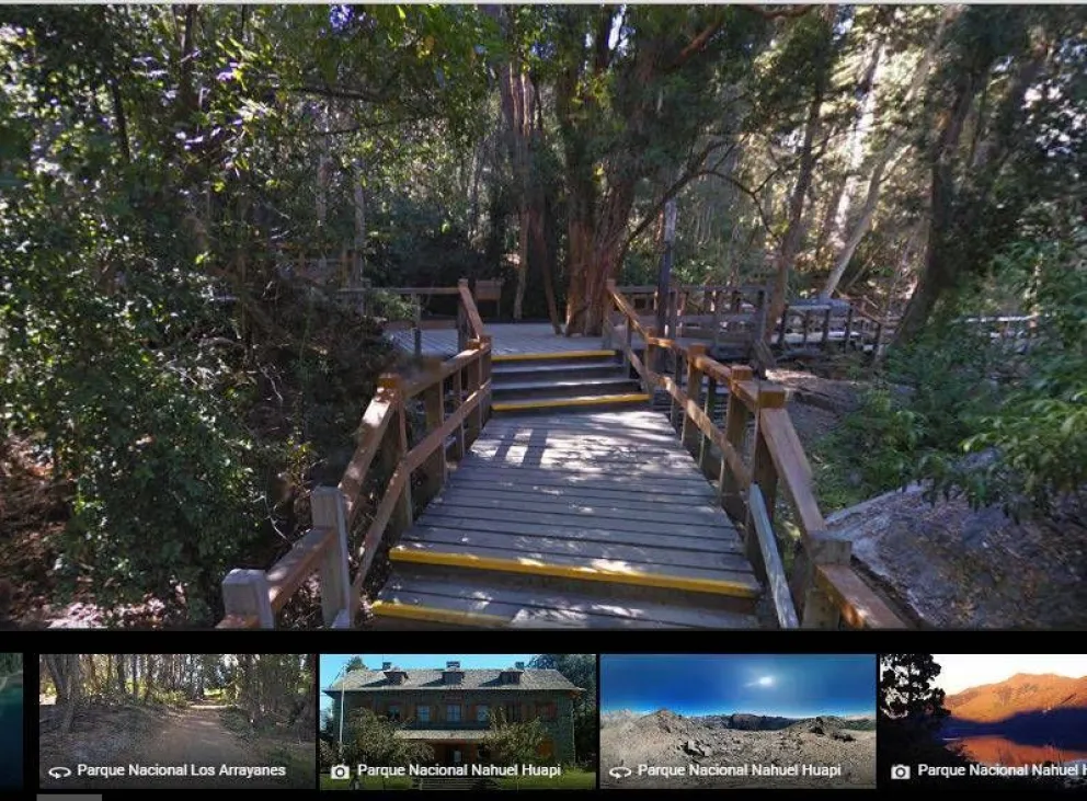 El Parque Nacional Arrayanes y el Parque Nacional Nahuel Huapi, ahora también en Google Street View