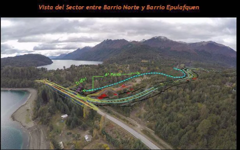 Gutiérrez anunció el inicio de la ruta de circunvalación de Villa La Angostura