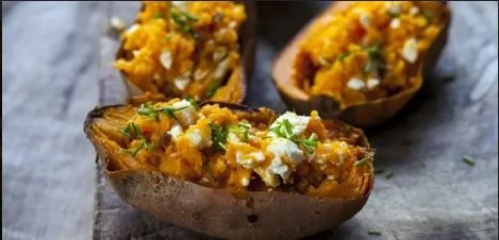Original y muy nuestro: Batatas rellenas con morcilla