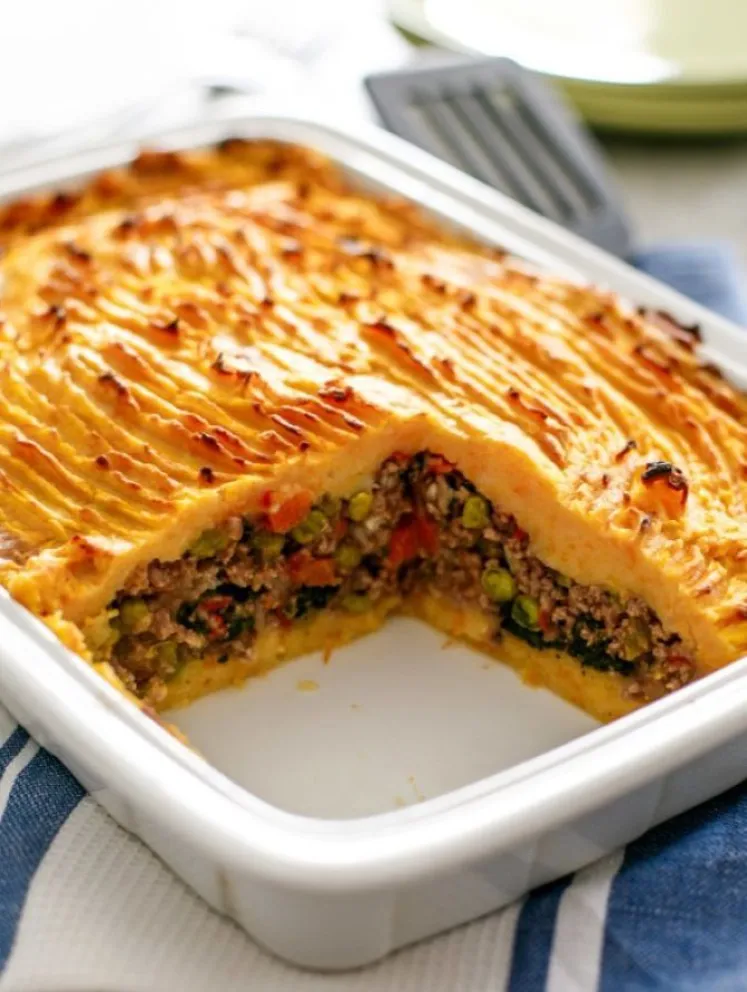 Nuevos sabores y productos alternativos: hoy, Pastel de papas, calabaza y soja texturada
