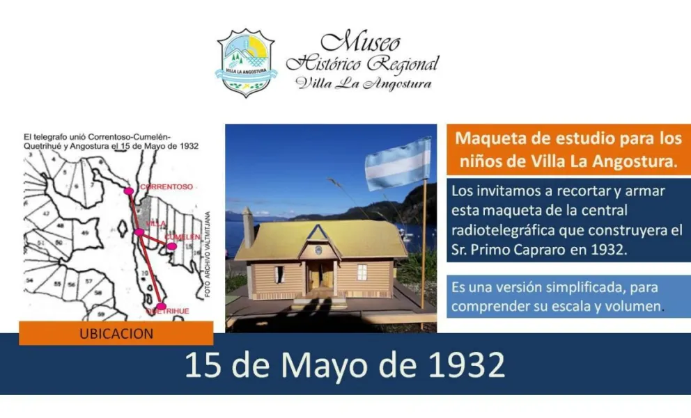 El Museo Histórico invita a los niños a armar una maqueta de la antigua Central Radiotelegráfica