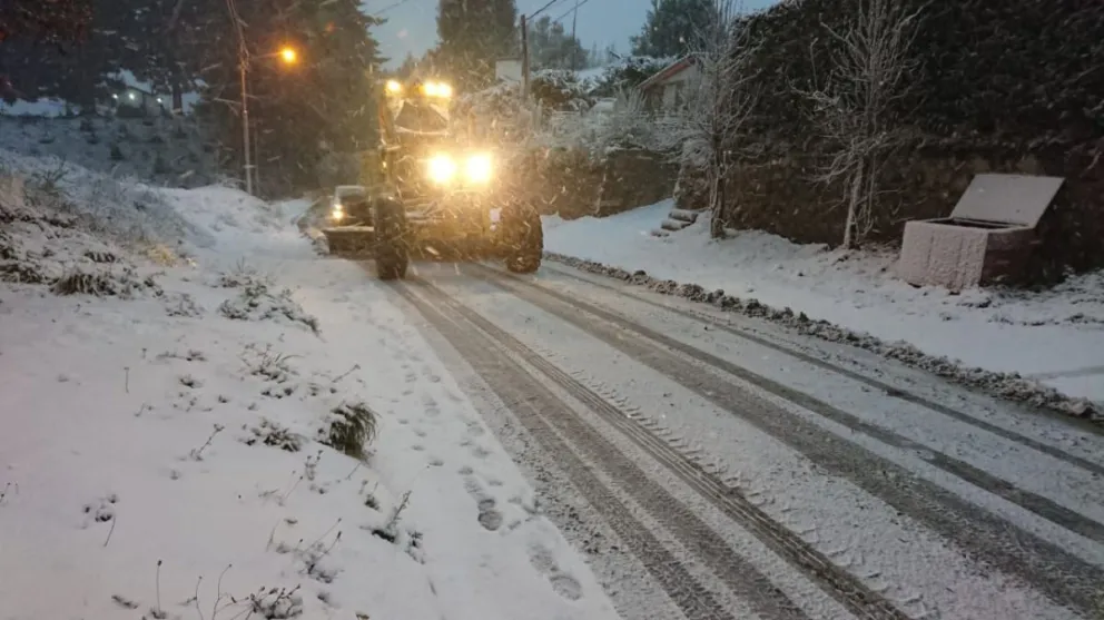Temporal de nieve: se regulariza la situación en las localidades y rutas afectadas