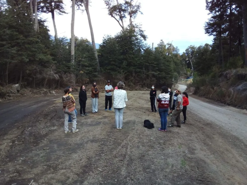 Integrantes del Grupo Árbol hacen propuesta de restauración para un sector de Villa Correntoso