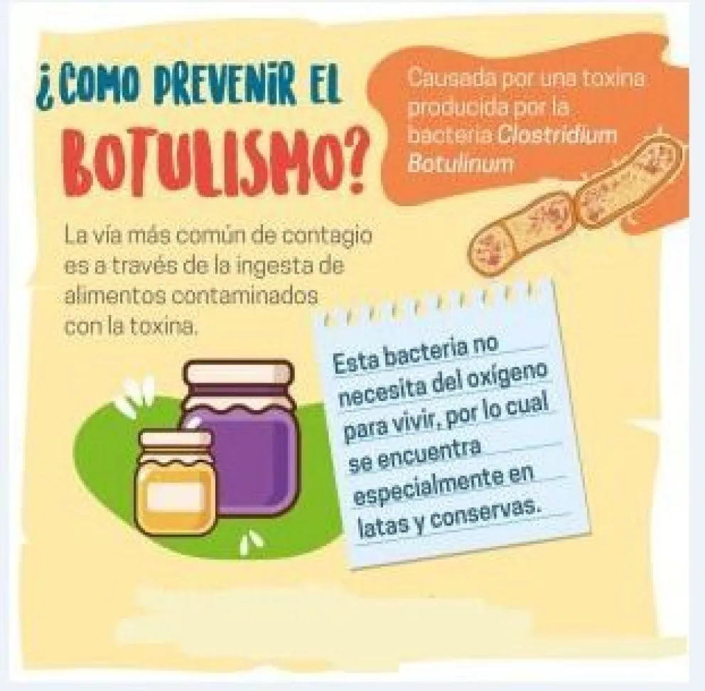 Advierten cómo prevenir el Botulismo