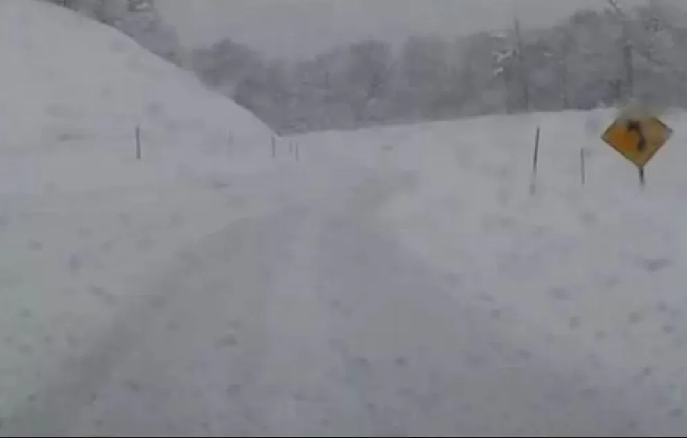 Por acumulación de nieve, suspenden el tránsito por el paso Cardenal Samoré